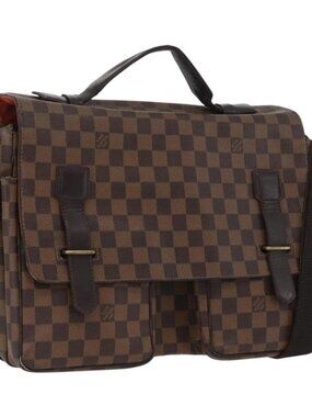 LOUIS VUITTON Damier Ebene Broadway Shoulder Bag N42270 LV Auth 166822